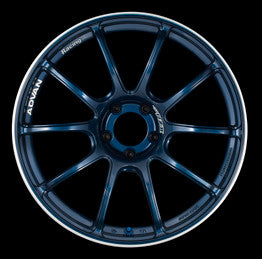 Advan RZII 19x9.5 +50 5x114.3 Racing Indigo Blue Wheel