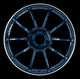 Advan RZII 19x9.0 +45 5-114.3 Racing Indigo Blue Wheel