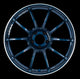 Advan RZII 18x10.0 +35 5-114.3 Racing Indigo Blue Wheel