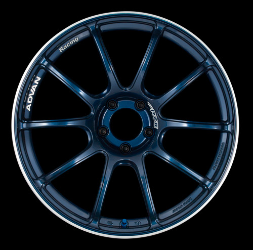 Advan RZII 18x9.5 +45 5-114.3 Racing Indigo Blue Wheel