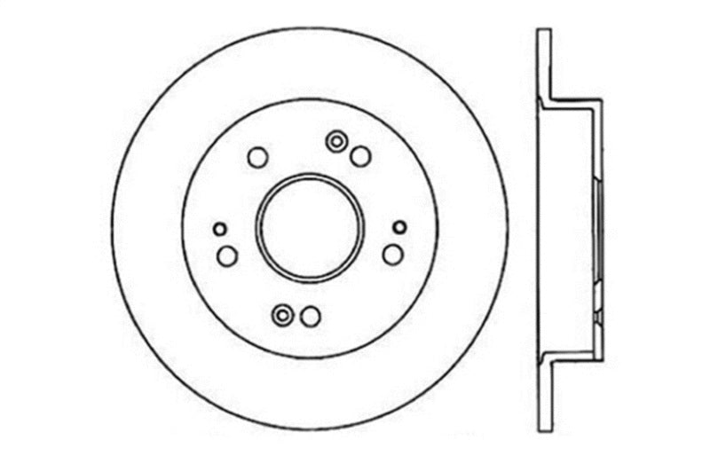 Centric 06-07 Accura CSX / 06-09 Honda Civic / 97-01 Prelude Rear Rotor