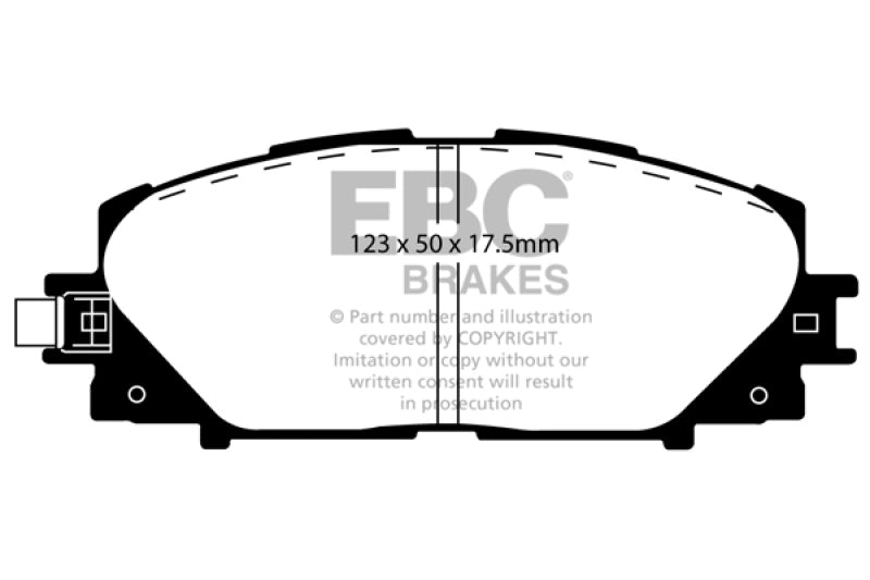 EBC 06+ Toyota Yaris 1.5 Greenstuff Front Brake Pads