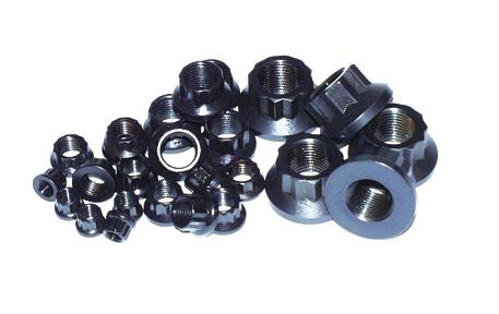 ARP M9 x 1.25 12pt Black Nut Kit (Set of 2)