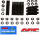 ARP Little M Iron Main Caps 4 Bolt Splayed Main Stud Kit - Black