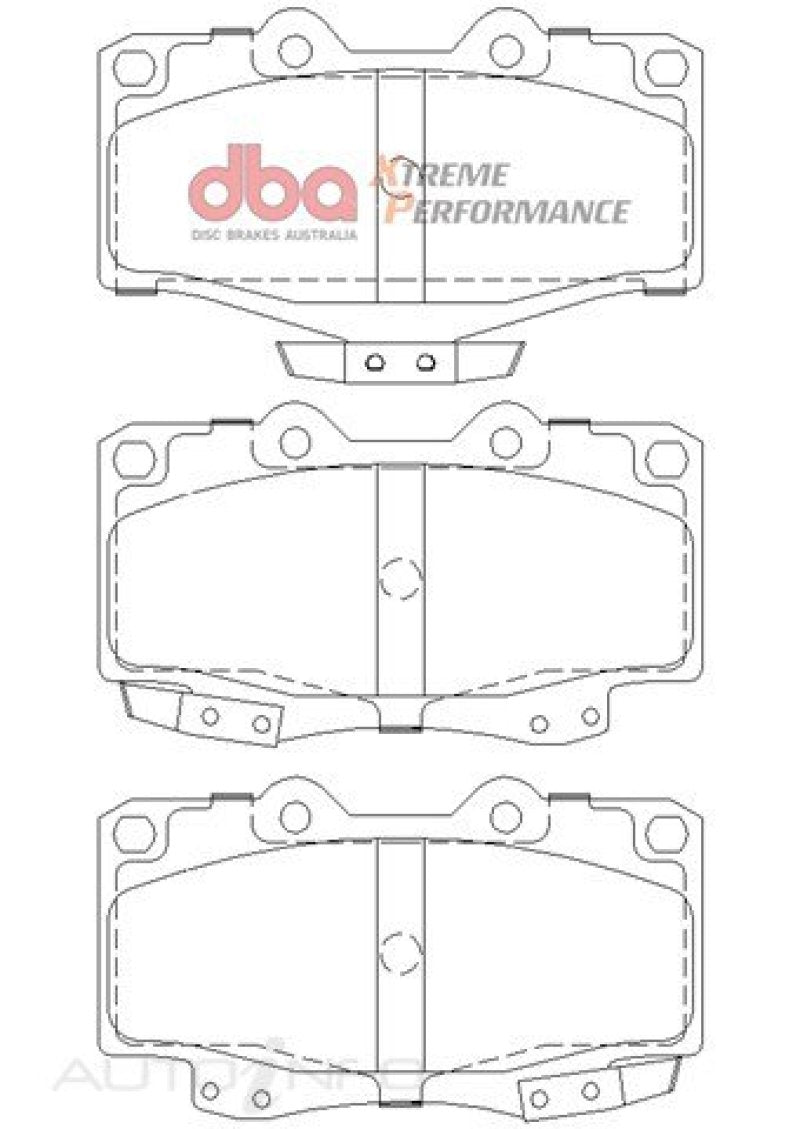 DBA 92-99 Toyota Land Cruiser XP Performance Front Brake Pads