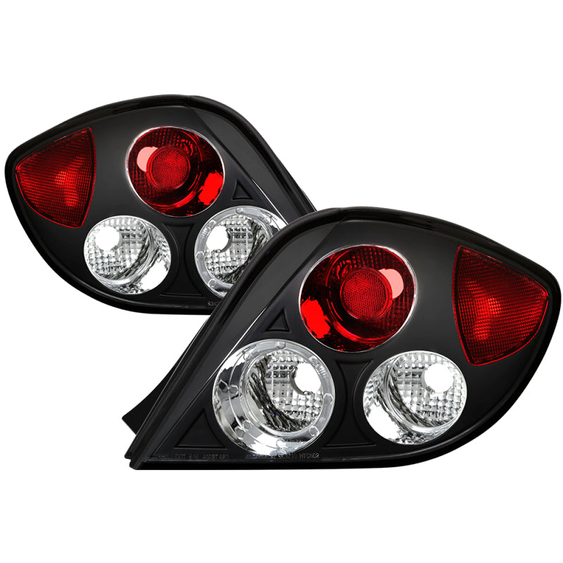 Spyder Hyundai Tiburon 03-05 Euro Style Tail Lights Black ALT-YD-HYT03-BK