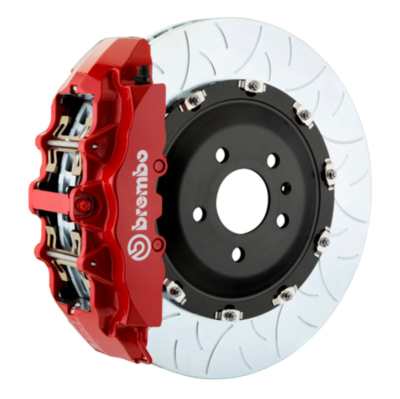 Brembo 00-06 X5 (E53) Front GT BBK 8 Piston Cast 380x34 2pc Rotor Slotted Type-3-Red