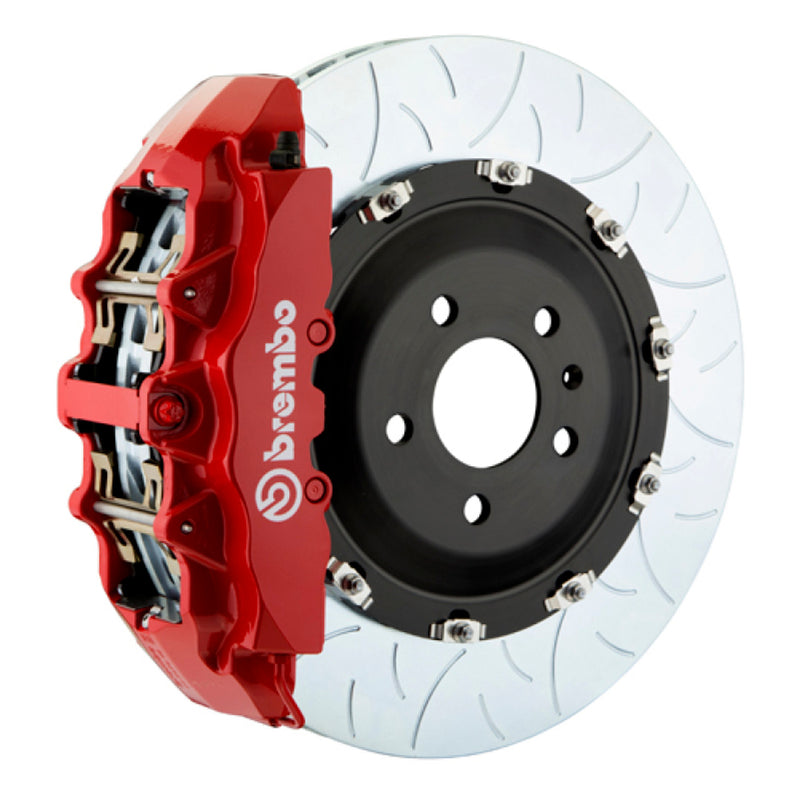 Brembo 17-20 RS3 Sedan Front GT BBK 6 Piston Cast 380x34 2pc Rotor Slotted Type-3- White