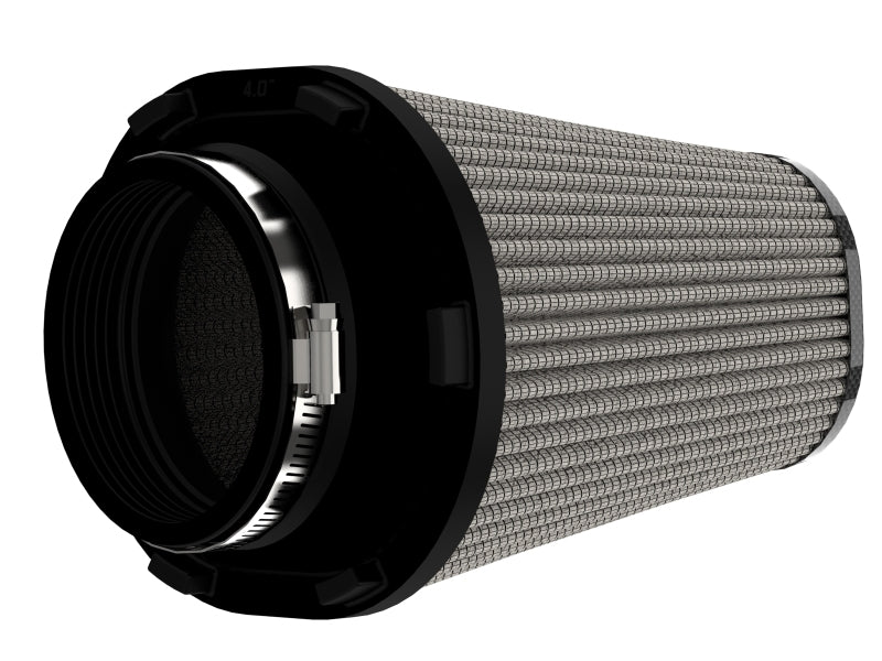 aFe Track Series Intake Pro DRY S Air Filter 4IN F x (7-3/4 x 6-1/2)IN B x (5-3/4 x 3-3/4)IN T x 7IN