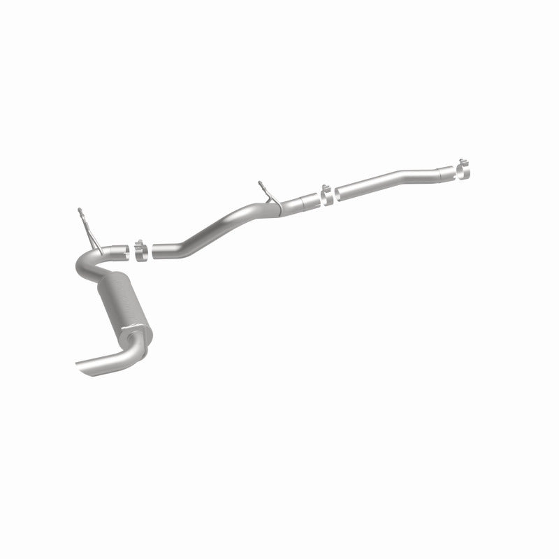 MagnaFlow 12-14 Jeep Wrangler 3.6L Single Straight Rear P/S Exit Stainless C/b Perf Exhaust-Comp