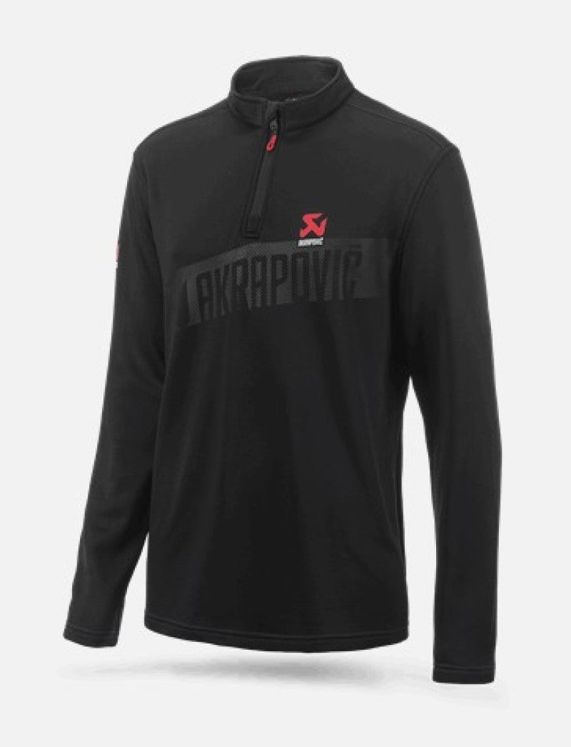 Akrapovic Mens Corpo Turtleneck Zip Black - Medium