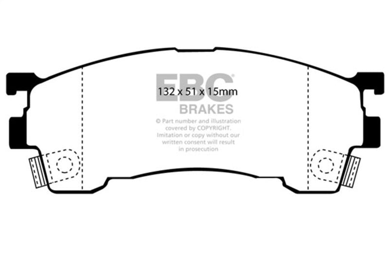 EBC 93-97 Ford Probe 2.0 16v Yellowstuff Front Brake Pads