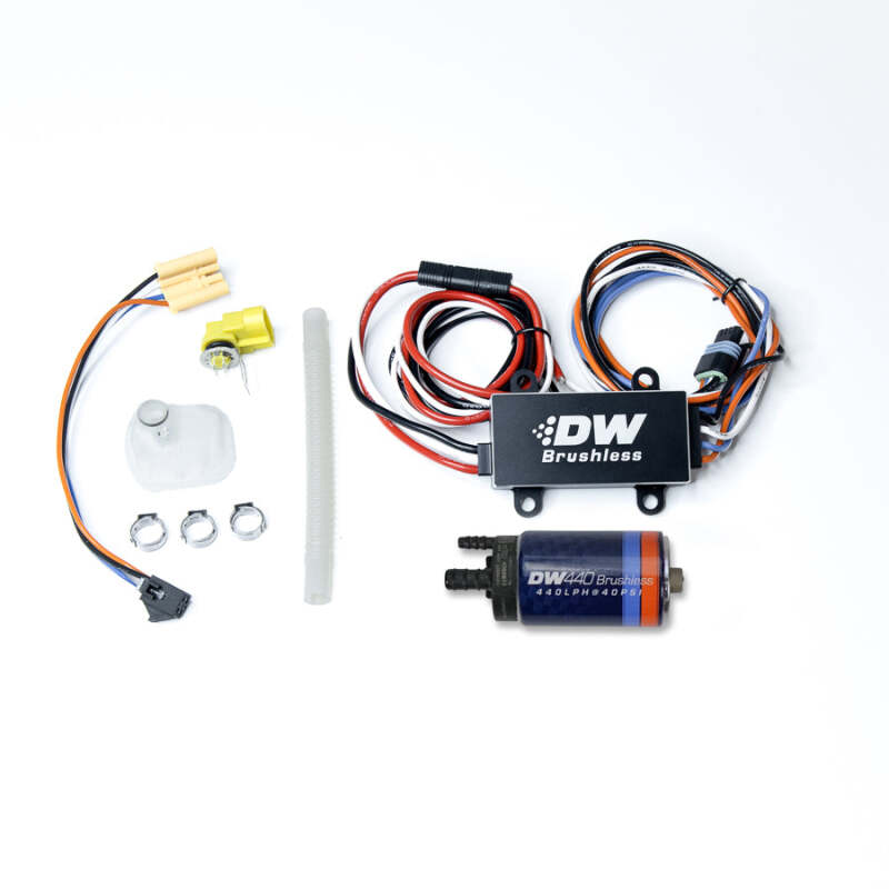 DeatschWerks 04-08 Mazda RX-8 440lph In-Tank Brushless Fuel Pump w/9-0904 Instl Kit/C102 Controller