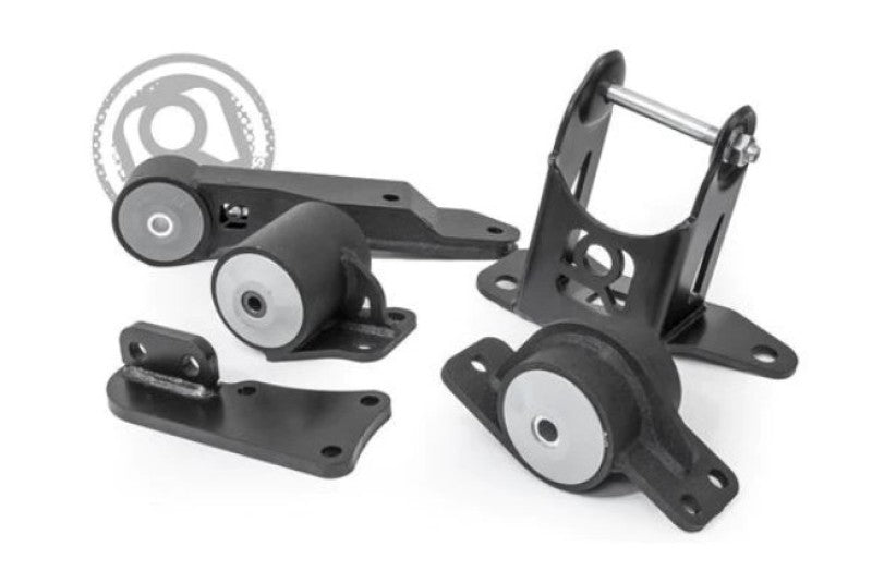 Innovative 00-07 Honda Insight K-Series Black Steel Mounts 85A Bushings (K20 Engine and Trans)