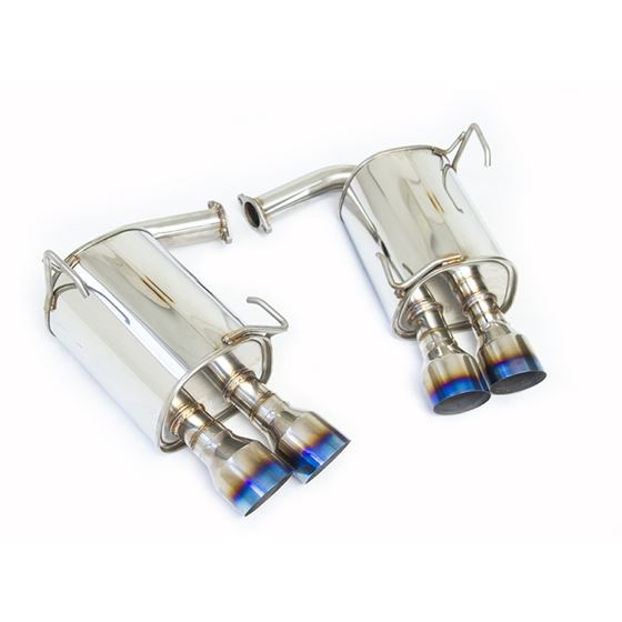 Invidia 15+ Subaru STI 4Dr Q300 Single Layer Titanium Burnt Quad Tip Cat-Back Exhaust