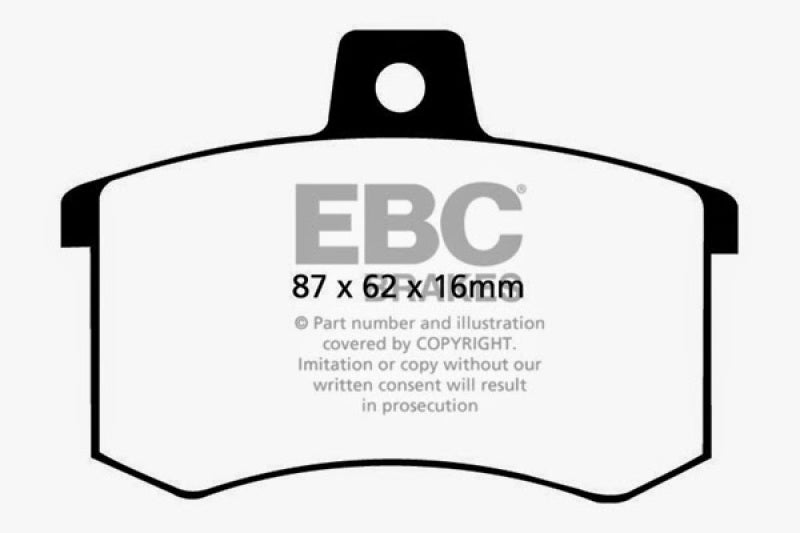 EBC 91-95 Alfa Romeo 164 2.0 Turbo Redstuff Rear Brake Pads