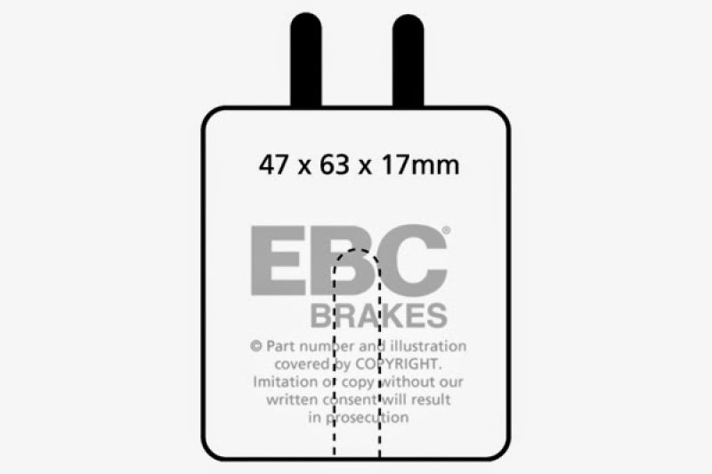 EBC 59-65 Aston Martin DB4 3.7 Vantage Redstuff Front Brake Pads