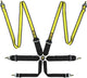 OMP First 3/2 Racing Harness Black Yellow