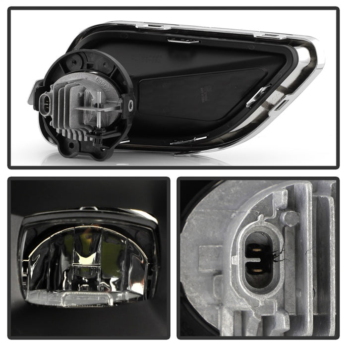 Spyder 19-23 Jeep Cherokee OEM LED Fog Lights w/Switch - Clear (FL-JC19-LED-C)