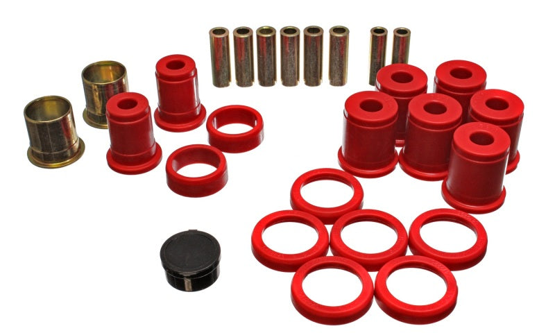 Energy Suspension 80-96 Buick / 78-96 Chevy  / 80-92 Olds Red Rear End Control Arm Bushing Ste