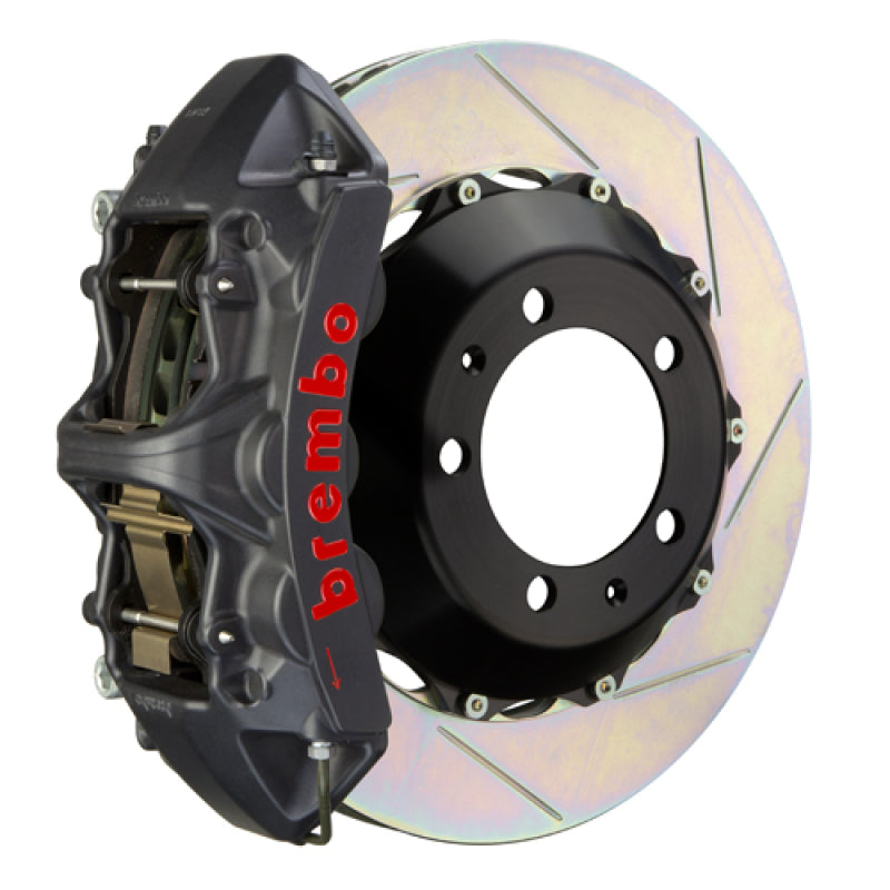 Brembo 02-05 996 GT2 Front GTS BBK 6 Piston Cast 380x32 2pc Rotor Slotted Type1 -Black HA