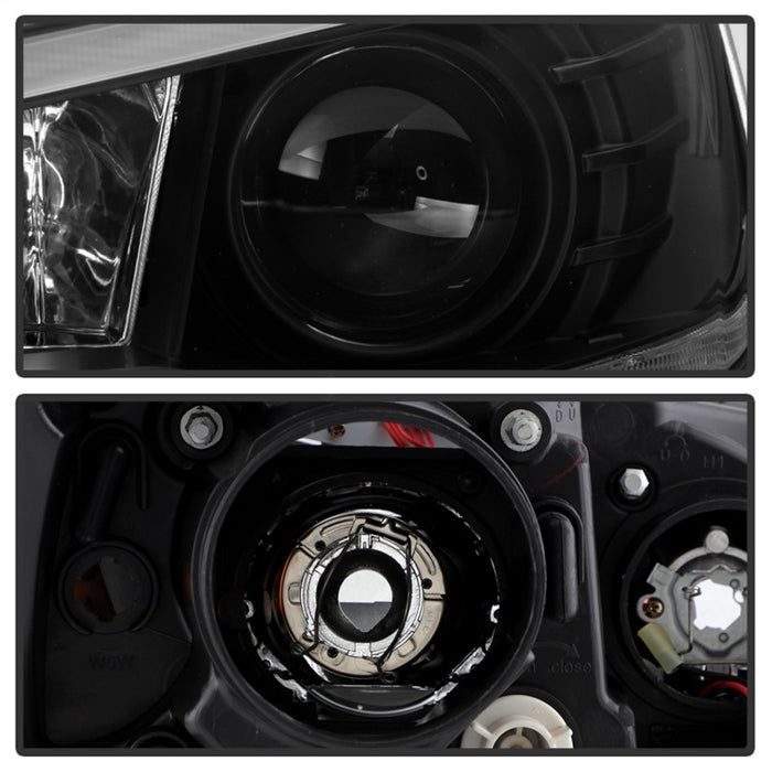 Spyder 08-17 Mitsubishi Lancer EVO 10 Projector Headlights - Black (PRO-YD-ML08V2SI-SEQ-BK)