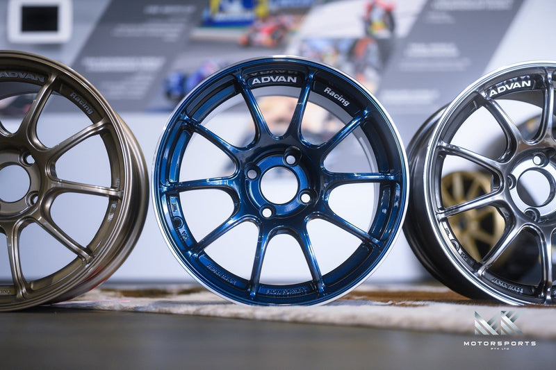 Advan RZII 18x7.5 +48 5x114.3 Racing Indigo Blue Wheel