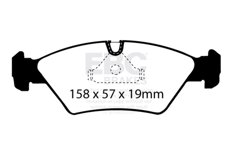 EBC 85-86 BMW 524 TD 2.4 TD (E28) Greenstuff Front Brake Pads