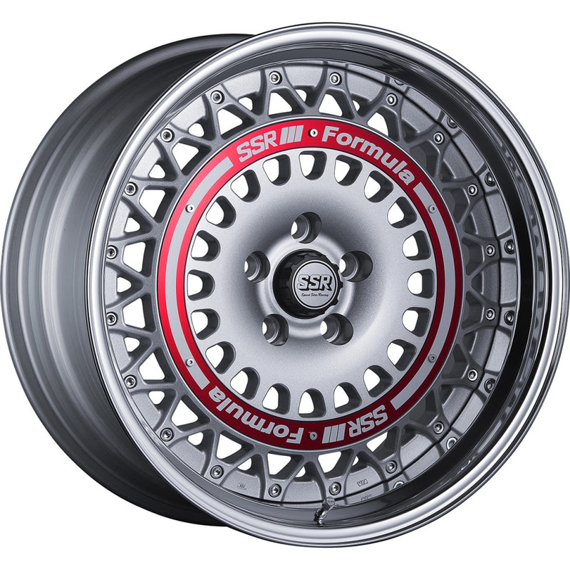 SSR Formula Aero Mesh 18X9.5 +22 Offset MD-Disk 5x114.3 Formula Silver Wheel (S/O - NO CANCEL)