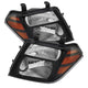 xTune Nissan Pathfinder 08-11 Amber Crystal Headlights Black HD-JH-NP08-AM-BK