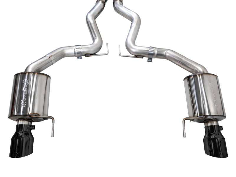 AWE 2024 Ford Mustang GT Fastback S650 RWD Touring Catback Exhaust w/ Dual Diamond Black Tips