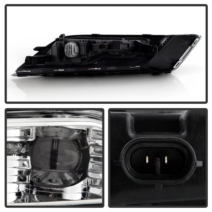 Spyder 17-18 Ford Fusion OEM Full LED Fog Lights w/Switch - Clear (FL-FFUS17-LED-C)