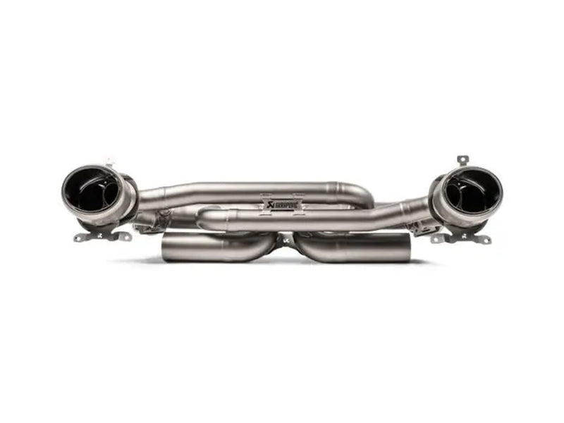 Akrapovic 16-17 Porsche 911 Turbo/Turbo S (991.2) Slip-On Line (Titanium) w/ Tips & Matte Diffuser
