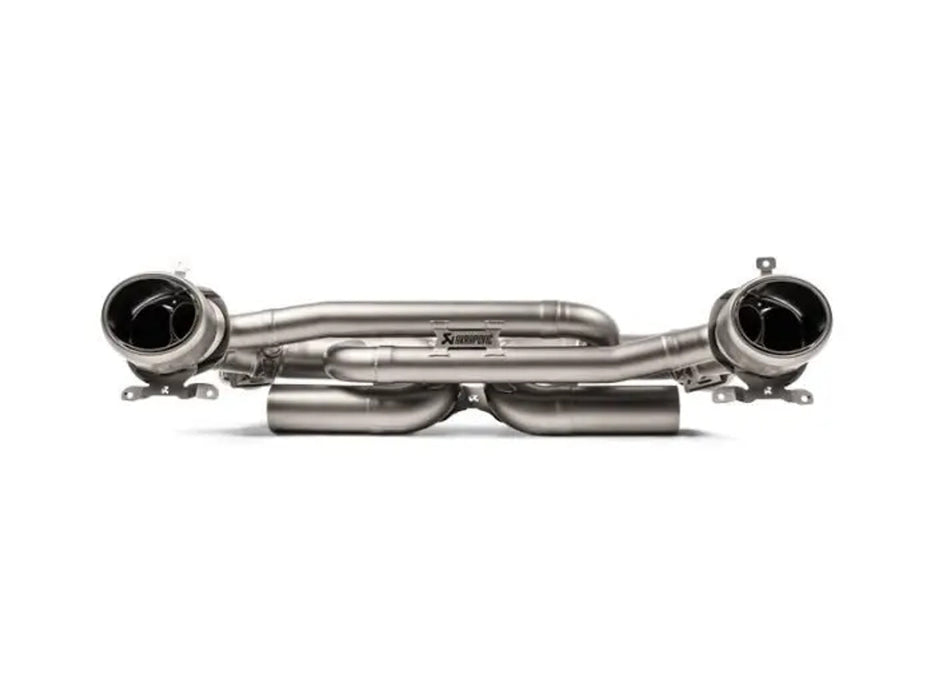 Akrapovic 16-17 Porsche 911 Turbo/Turbo S (991.2) Slip-On Line (Titanium) w/ Tips & Matte Diffuser