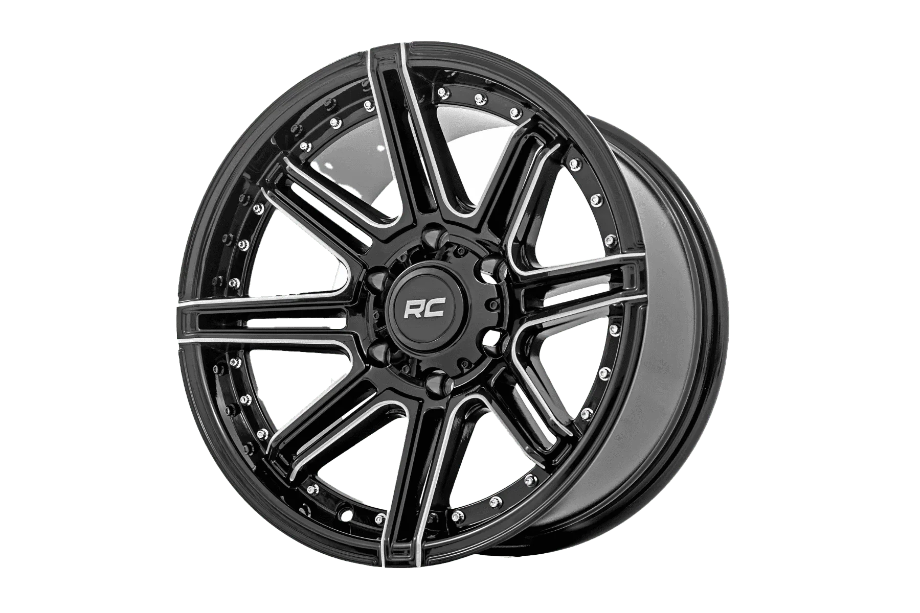 Vossen HF- 4T- 22x12- ET50- 5x130-71.6-Deep- Gloss Black - Left