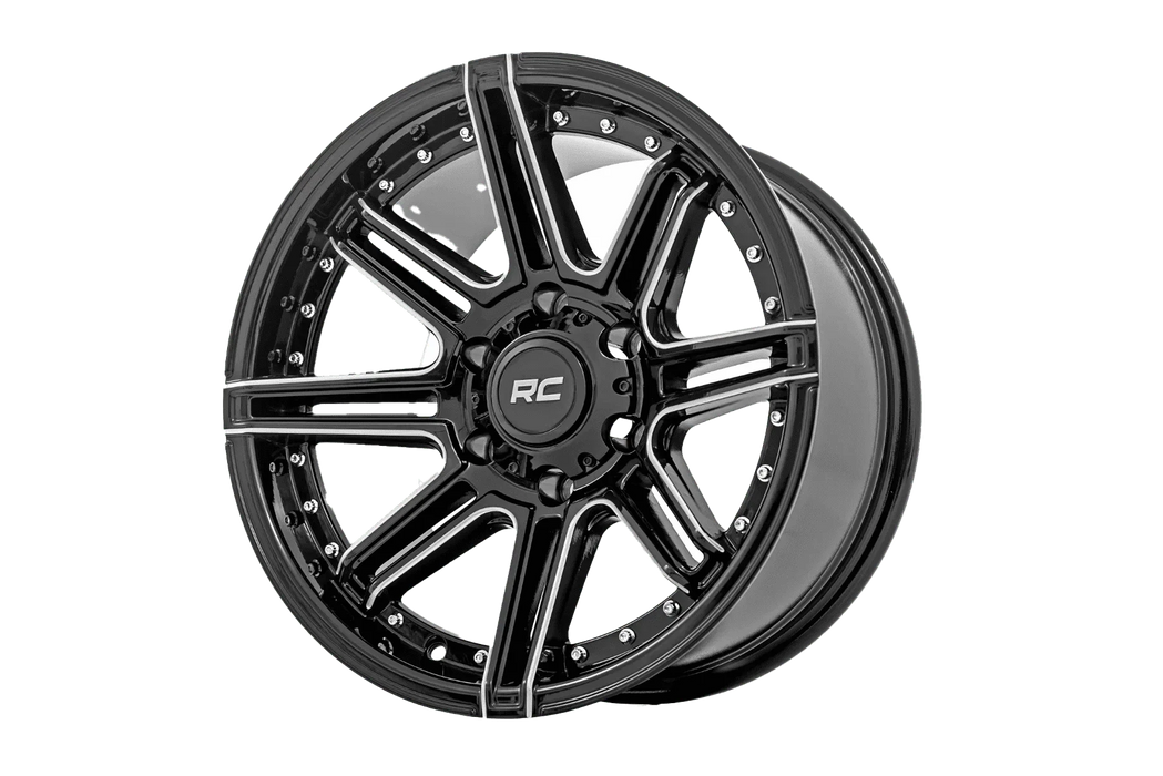 Vossen HF- 4T- 22x12- ET50- 5x130-71.6-Deep- Gloss Black - Left