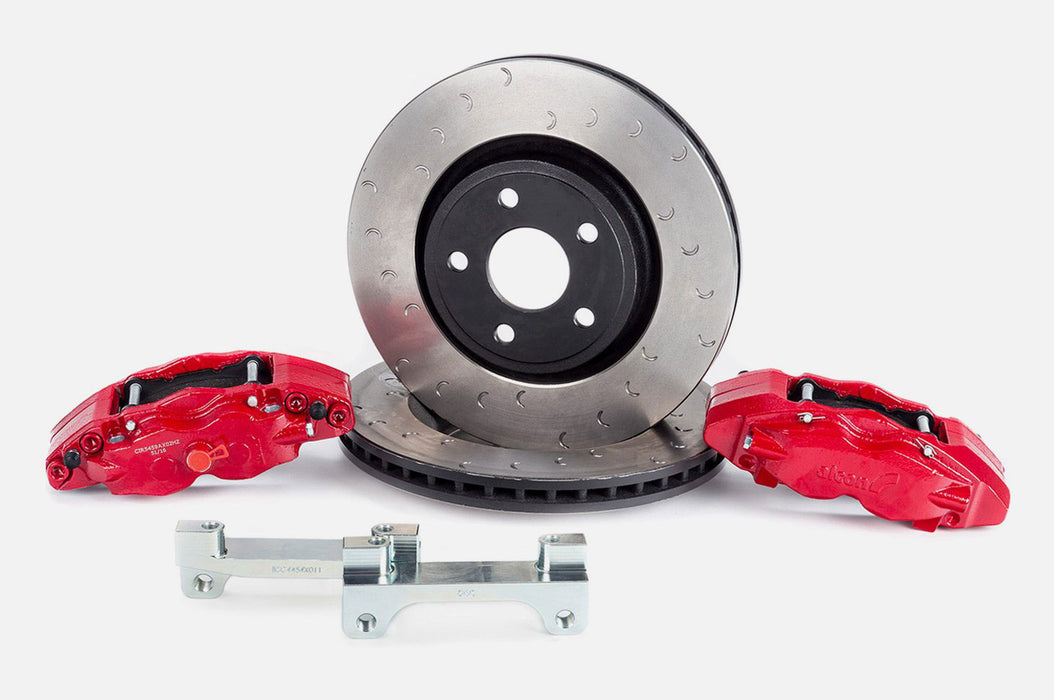 Alcon 2007+ Jeep JK/JL 330x22mm Rotors 4-Piston Rear Right Caliper (For Kit BKR5059D12) - Red