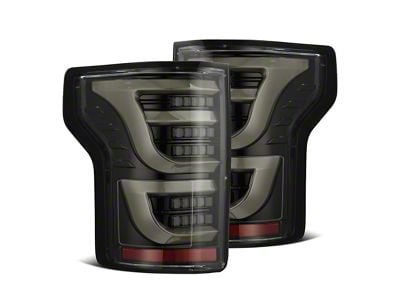AlphaRex 21-23 Ford F-150 LUXX LED Taillights - Alpha-Black w/ BLIS