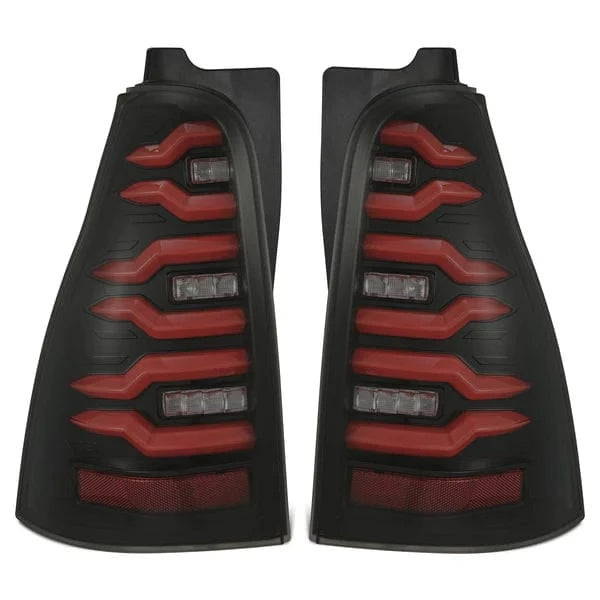 AlphaRex 03-09 Toyota 4Runner LUXX-Series LED Tail Lights- Black/Red