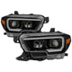 xTune 16-18 Toyota Tacoma SR/SR5 DRL Projector Headlights w/Turn Signal - Blk (PRO-JH-TTA16-SR-BK)