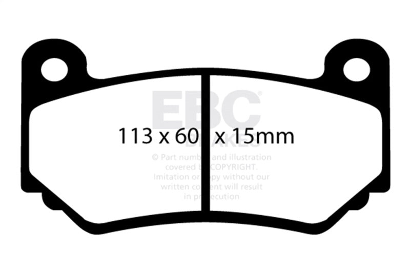 EBC 08-11 Lotus Exige 1.8 Supercharged (240) Greenstuff Front Brake Pads