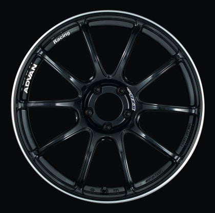 Advan RZII 18x10.0 +25 5x114.3 Racing Gloss Black Wheel