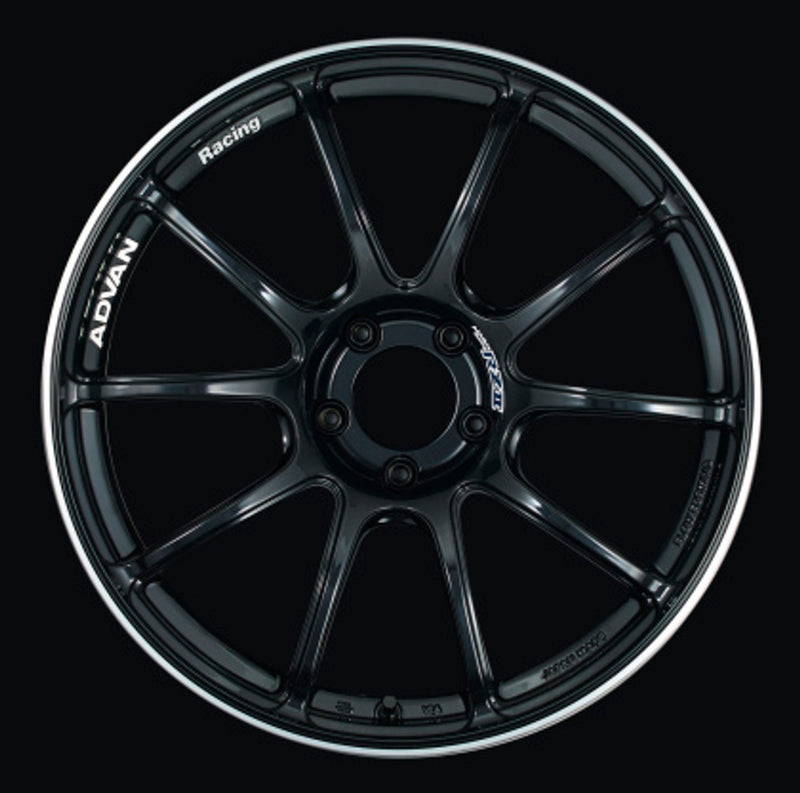Advan RZII 17x7.0 +42 4x100 Racing Gloss Black Wheel