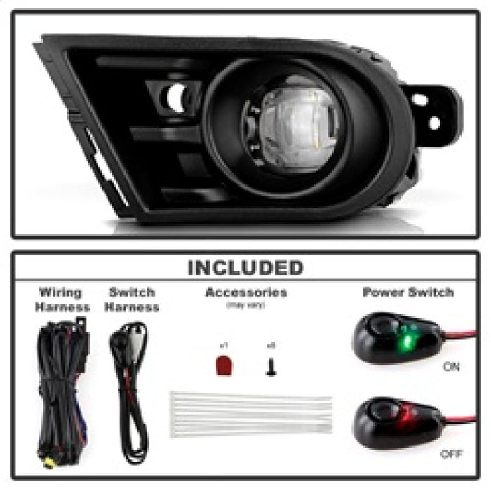 Spyder 21-23 Chevy TrailBlazer OEM Style LED Fog Lights w/ Universal Switch - Clear (FL-CTB21-LED-C)