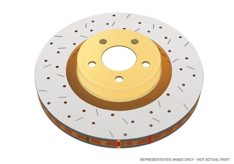 DBA 94-04 Mustang Cobra/Bullitt/Mach1 Rear Drilled & Slotted 4000 Series Rotor