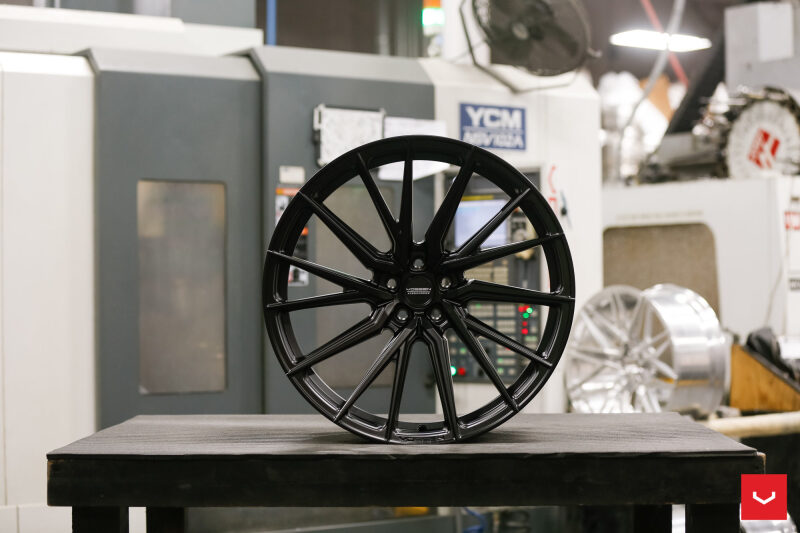 Vossen HF-4T - 22x12 - ET53 - 5x130 - 71.6 - DEEP - SB - SATIN BLACK - E-TRON FITMENT - RIGHT SIDE