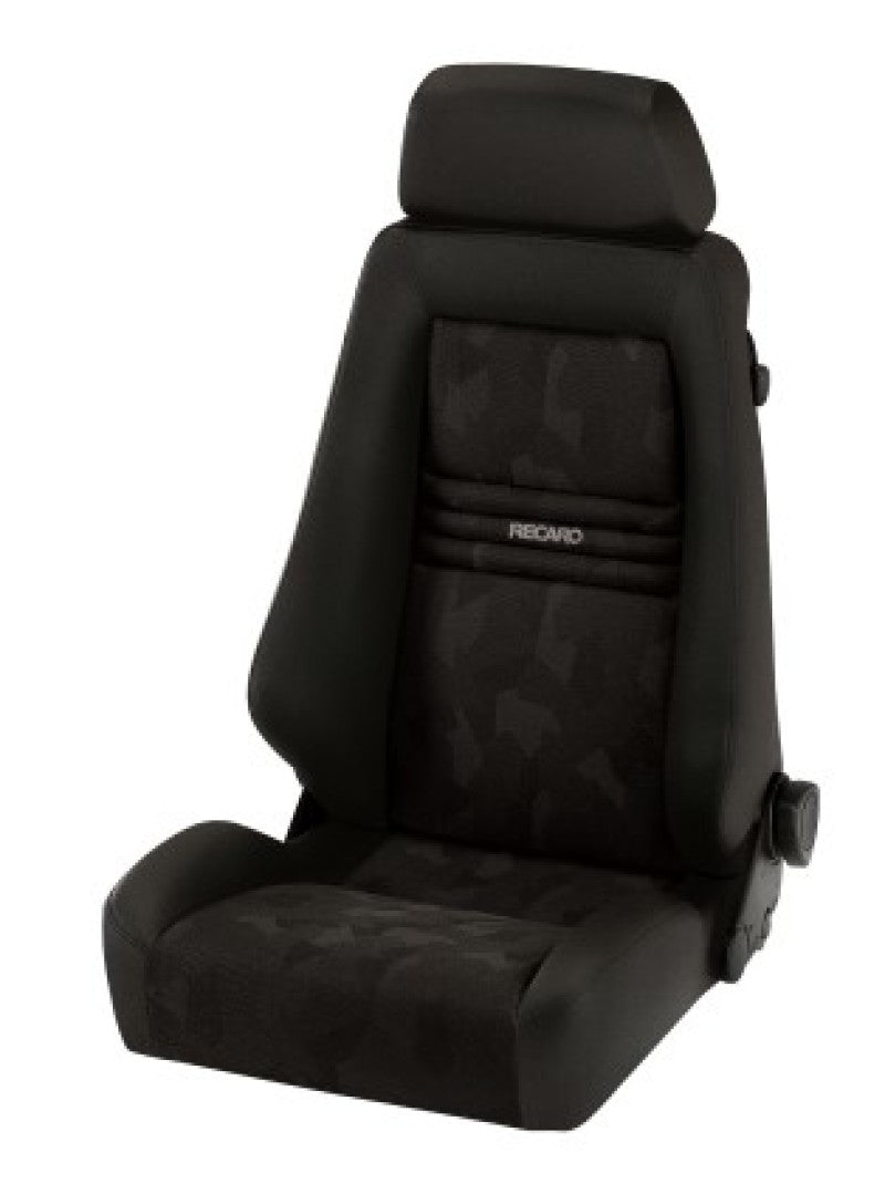 Recaro Specialist S Seat - Black Nardo/Black Artista w/LH & RH Cloth Armrest