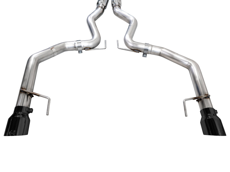 AWE 2024 Ford Mustang GT Fastback S650 RWD Track Edition Catback Exhaust w/ Dual Diamond Black Tips