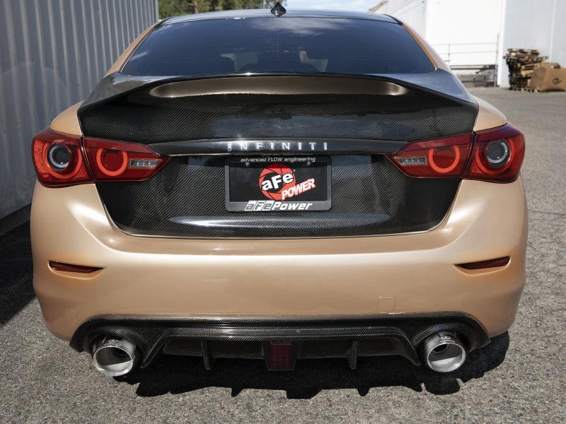 afe Takeda Cat-Back Exhaust System Infiniti Q50 14-15 V6-3.7L