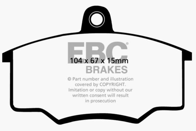 EBC 81-84 Audi Coupe 2.2 Greenstuff Front Brake Pads